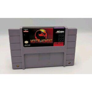 Mortal Kombat Super Nintendo Entertainment System, 1993 SNES Fighting Video Game